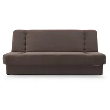 e-meubles Möblo Schlafsofa Braun, Holz, 192x85x92 cm, Wohnzimmer, Sofas & Couches, Schlafsofas