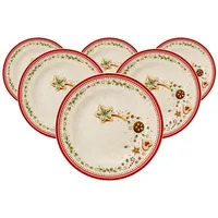 Villeroy & Boch Winter Bakery Delight Frühstücksteller Sternschnuppe ø 21,5 cm 6er Set
