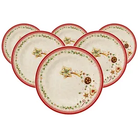 Villeroy & Boch Winter Bakery Delight Frühstücksteller Sternschnuppe ø 21,5 cm 6er Set