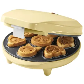 Bestron Waffeleisen Mini-Cookie-Maker Gelb