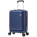 MS Point Hartschalen-Trolley 4-Rollen Cabin 55 cm / 40 l blau/rosa