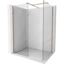 Mexen Kioto Walk-In-Dusche 155 x 200 cm Roségold transparent 800-155-202-60-00-080