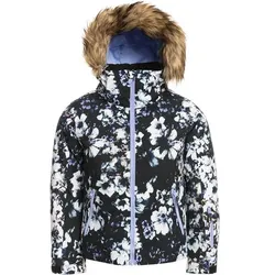 ROXY Kinder Funktionsjacke JETSKI GIRL G SNJT, TRUE BLACK BLACK FLOWERS, 164