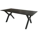 Mr. Deko Granada Gartentisch 200 x 90 x 76 cm Dark Grey