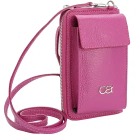 COLLEZIONE ALESSANDRO Event Umhängetasche Leder Pink