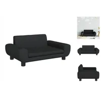 vidaXL Kindersofa Schwarz 70x45x33 cm Samt