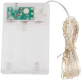 VBS LED-Lichterkette Micro 30 LEDs 6/18 Std. Transparent Weiß