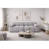 kaiser möbel Couch, 2-Sitzer Sofa modular, Veloursstoff Salvador, Grau, Selia - Grau