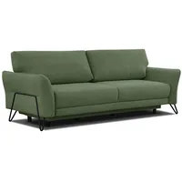 Courtois Laville Sofa, Grün, Textil, Rechteckig, 232x90x107 cm, Wohnzimmer, Sofas & Couches, Schlafsofas