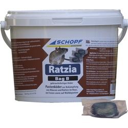Schopf Ratzia Bag B 25 Blau Mäuse Rattenköder 3 kg (ACHTUNG VERSANDDAUER)