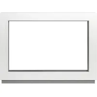 Framex Festverglasung - Kellerfenster BxH: 100 x 80 cm Weiß Fenster 2-fach Fenster Für Gartenhaus/Garagenfenster - Premium Kunststofffenster BxH: 1000 x800 mm
