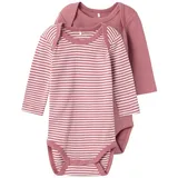 Name It Unisex NBNBODY 2P LS Y/D CORE NOOS Body, Mesa Rose, 74