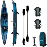 Wattsup aufblasbares Kajak Torpedo 2P HP – 426cm/13'9x78cm/31' – Dropstitch max. 190 kg BLAU NO SIZE