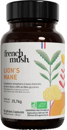 French Mush Extrakt Lion’s Mane 56 Kapseln
