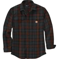 CARHARTT Flannel Plaid, Hemd - Braun/Grau - M