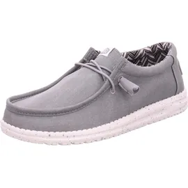 HEYDUDE Wally Canvas Herren Light Grey 41
