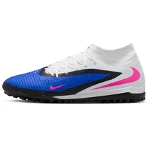 Nike Phantom 6 High Academy TF Herren Racer Blue/Pink Blast/White 43