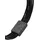 KUZZOI Armband Leder 6-reihig Magnet Basic 925 Silber oxidiert schwarz 21 cm