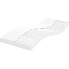 vidaXL Schaumstoffmatratze Weiß 80 x 210 cm weich