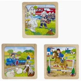 Gollnest & Kiesel GmbH & Co. KG Einlegepuzzle Powerdisplay Bauernhof, Feuerwehr