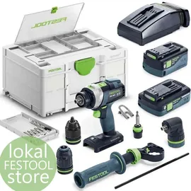Festool TPC 18/4 5.0/4.0 I-Set/XL Quadrive inkl. 2 x 4,0/5,0 Ah + Koffer + Zubehör 577622
