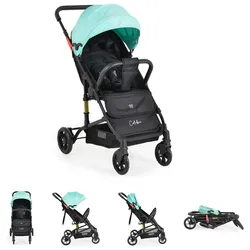 Moni Kinderwagen Buggy Colibri, faltbar, verstellbar, 5-Punkt-Gurt, ab 6 Monaten türkis