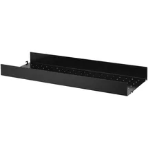 String Fachboden Metall 78 x 30 cm schwarz