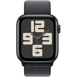 Apple Watch SE 2024 GPS 44 mm Aluminiumgehäuse Mitternacht, Sport Loop Tinte