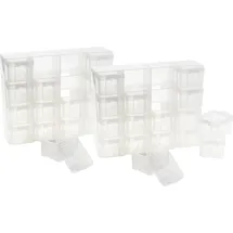 VBS Sortierbox 28 x 22 x 6,5 cm 2-tlg. Transparent