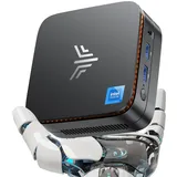 NiPoGi Essenx E1 Mini PC W-11 Pro Ιntel Alder Lake N97(bis 3,6 GHz)16GB DDR4 1TB SSD, Mini Computer Dual UHD Display 4K@60Hz HDMI 2.0+DP 1.4, Desktop PC Gigabit Ethernet/2.4+5G WiFi/Bluetooth für Büro