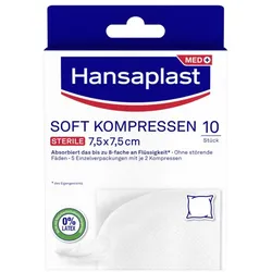 Hansaplast SOFT KOMPRESSEN 7,5 x 7,5 cm + 20% Rabatt* 5X2 St Pflaster