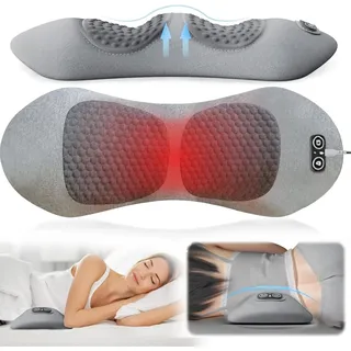 Ergopur 3-Zonen ErgoFlow Tiefenmassagegerät,ergo pur rücken,3 zonen ergo flow tiefenmassagegerät Triple Fusion Back Massager with Traction Lifting (Gray)