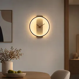 GLOBO LED-Wanduhr 35,0 cm H 35 cm weiß
