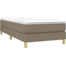vidaXL Boxspringbettgestell Taupe 90x200 cm Stoff