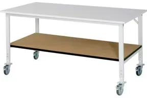 Rau Fahrbarer Arbeitstisch (HV) Tom KM-01, B2000xT1000xH910-1230mm, M-Platte-22mm