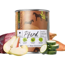 FAVLY Petfood Nassfutter Pferd mit Zucchini, Süßkartoffel & Birne 12x800 g