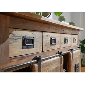 Massivmoebel24 Sideboard 150 x 45 x 90 cm beige