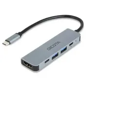 Dicota USB-C 5-in-1 Video Hub 4K PD 100W