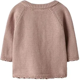 lil' atelier baby Damen Nbflaguna Ls Wrap Knit Lil Noos, Misty Rose, 80 - 80