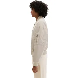Marc O'Polo Outdoorjacke MARC O'POLO "aus recyceltem Shiny-Polyester-Twill", Damen, Gr. 44, beige (linen beige), Obermaterial: 100% Polyester, unifarben, regular fit, Rippbündchen, Jacken Outdoorjacke
