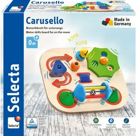 Selecta 61067 - Carusello, Motorikbrett für unterwegs, 19 cm,