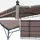 sweeek Wand-Pergola Brestum 3 x 2,5 m taupe