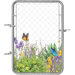 VEVOR Gartentür Gartentor Zauntür Maschendrahtzaun Tor 117x81cm OHNE Pfosten