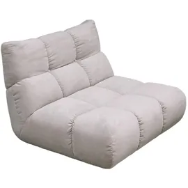 KAWOLA Drehsessel VIVIEN Cord 80 x 80 x 100 cm Silber drehbar