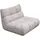 KAWOLA Drehsessel VIVIEN Cord 80 x 80 x 100 cm Silber drehbar