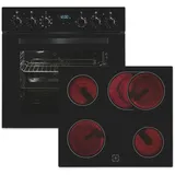 GGV Exquisit Exquisit EHE285-HBZ-020 Einbauherdset schwarz