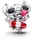 Pandora Charm-Einhänger rot/schwarz/silber 794642C01