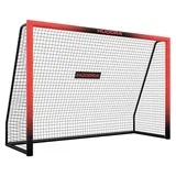 Hudora Fußballtor Pro Tect Rot 240 x 160 x 85 cm