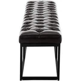 CLP Sitzbank Amun I Mit Kunstleder-Bezug I Mit Schwarzem Metallgestell