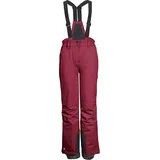 KILLTEC Mädchen Skihose/Funktionshose mit Latz, Kantenschutz und Schneefang KSW 152 GRLS SKI PNTS, dunkel Himbeere, 152,